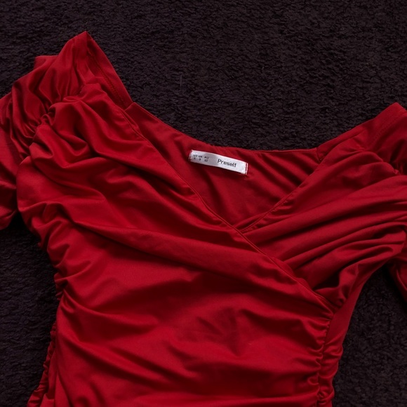 Red Bodycon Dress - Picture 2 of 2